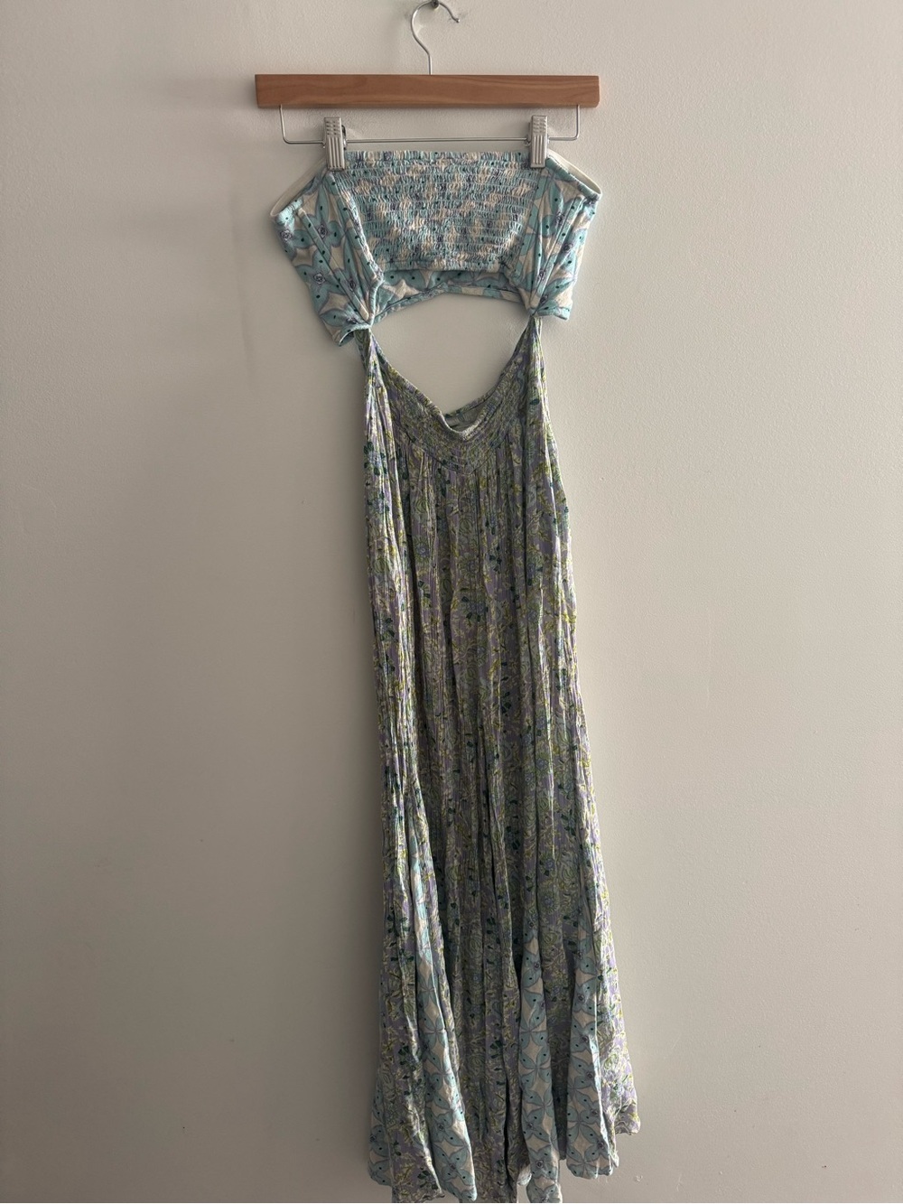 Free People Juliet Cutout Strapless Wide Leg Jumpsuit - Picture 8 of 10